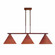 Canyon-Rustic Plain Three Light Island Pendant in Rust Patina (172|A45301-02)