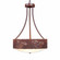 Ridgemont-Horse Cutout Three Light Chandelier in Rust Patina (172|A45159FC-HR-02)