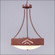 Ridgemont-Mountain Cutout Three Light Chandelier in Rust Patina (172|A45141FC-HR-02)