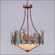 Crestline-Deer Three Light Chandelier in Pine Green/Rust Patina (172|A44831AL-HR-04)