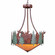 Crestline-Moose Three Light Chandelier in Pine Green/Rust Patina (172|A44828AM-HR-04)