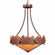 Crestline-Maple Leaf Three Light Chandelier in Rust Patina (172|A44805AM-HR-02)
