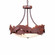 Crestline-Salmon Three Light Chandelier in Rust Patina (172|A44761FC-HR-02)