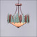 Crestline-Pine Tree Three Light Chandelier in Pine Green/Rust Patina (172|A44742AL-HR-04)