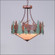 Crestline-Elk Three Light Chandelier in Pine Green/Rust Patina (172|A44734AL-HR-04)