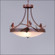 Crestline-Pine Cone Three Light Chandelier in Pine Green/Rust Patina (172|A44720FC-HR-04)