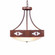 Ridgemont-Pueblo Three Light Chandelier in Rust Patina (172|A44684FC-HR-02)