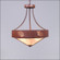 Ridgemont-Cedar Bough Cutout Three Light Chandelier in Rust Patina (172|A44648AL-HR-02)