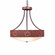 Ridgemont-Maple Cutout Three Light Chandelier in Rust Patina (172|A44606FC-HR-02)