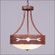 Ridgemont-Del Rio Three Light Chandelier in Rust Patina (172|A44485-02)