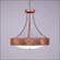 Ridgemont-Cedar Bough Cutout Five Light Chandelier in Rust Patina (172|A41948FC-HR-02)