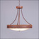 Ridgemont-Rustic Plain Rust Patina Five Light Chandelier in Rust Patina (172|A41901FC-HR-02)
