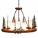 Wisley-Cedar Tree Nine Light Chandelier in Cedar Green/Rust Patina (172|A41443FC-03)