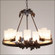 Wisley-Maple Leaf Dark Bronze Metallic Nine Light Chandelier in Dark Bronze Metallic (172|A41405FC-28)