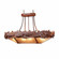 Crestline-Salmon Ten Light Chandelier Oval in Rust Patina (172|A41261AL-HR-02) Crestline-Salmon Ten Light Chandelier Oval in Rust Patina (172|A41261AL-HR-02)