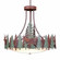 Crestline-Elk Seven Light Chandelier in Pine Green/Rust Patina (172|A40534AF-HR-04)