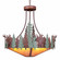 Crestline-Moose Seven Light Chandelier in Pine Green/Rust Patina (172|A40528AM-HR-04)