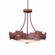 Crestline-Salmon Five Light Chandelier in Rust Patina (172|A40361FC-HR-02)