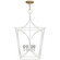 Cavanagh Four Light Lantern in Light Cream (268|KS 5145LC/G)