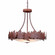 Crestline-Maple Leaf Five Light Chandelier in Rust Patina (172|A40305FC-HR-02)