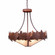 Crestline-Maple Leaf Seven Light Chandelier in Rust Patina (172|A40305AL-HR-02)