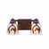 Woodland-Horse Horseshoe Two Light Bath Vanity Light in Dark Bronze Metallic (172|A36217TS-28)