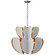 Danes LED Chandelier in Matte White and Gild (268|KS 5132WHT/G)