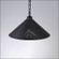 Canyon Black Iron One Light Pendant in Black Iron (172|A24441CH-97)