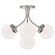 Prescott Four Light Semi Flush Mount in Polished Nickel (268|KS 4407PN-WG)