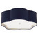 Bryce Four Light Flush Mount in French Navy and White (268|KS 4118NVY/WHT-FA)