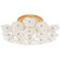 Leighton Three Light Flush Mount in Soft Brass (268|KS 4065SB-CRE)
