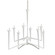 Isma Eight Light Chandelier in White Gesso (314|84062)