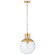 Lucia One Light Pendant in Gild with White (268|JN 5051G/WHT-CG)