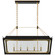 Caddo Five Light Linear Lantern in Matte Black and Gild (268|JN 5023MBK/G-CG)