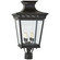 Elsinore Four Light Post Lantern in Black (268|CHO 7055BLK-CG)