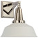 Layton LED Wall Sconce in Polished Nickel (268|CHD 2455PN-WHT)