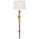 Iron Torch One Light Wall Sconce in Gilded Iron (268|CHD 1407GI-L)
