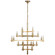 Sonnet LED Chandelier in Antique-Burnished Brass (268|CHC 5632AB)