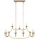 Flemish 11 Light Linear Pendant in Gilded Iron (268|CHC 5495GI)