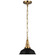 Layton LED Pendant in Antique-Burnished Brass (268|CHC 5460AB-BLK)