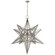 Moravian Star Three Light Lantern in Burnished Silver Leaf (268|CHC 5213BSL-AM)