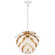 Cynara One Light Chandelier in White and Gild (268|CHC 5163WHT/G)