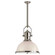 Country Industrial One Light Pendant in Polished Nickel (268|CHC 5136PN-WG)