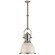 Country Industrial One Light Pendant in Polished Nickel (268|CHC 5133PN-WG)