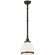 Sloane One Light Pendant in Bronze (268|CHC 5132BZ-WG)