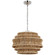 Antigua LED Chandelier in Polished Nickel and Natural Abaca (268|CHC 5015PN/NAB)