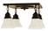 Ruskin Four Light Ceiling Mount in Rustic Brown (37|RCM-4-RB)