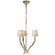 Ruhlmann Three Light Chandelier in Antique-Burnished Brass (268|CHC 2461AB-L)