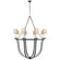 Lancaster Eight Light Chandelier in Aged Iron (268|CHC 1577AI-NP)
