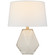 Gemma LED Table Lamp in White Glass (268|CHA 8437WG-L)